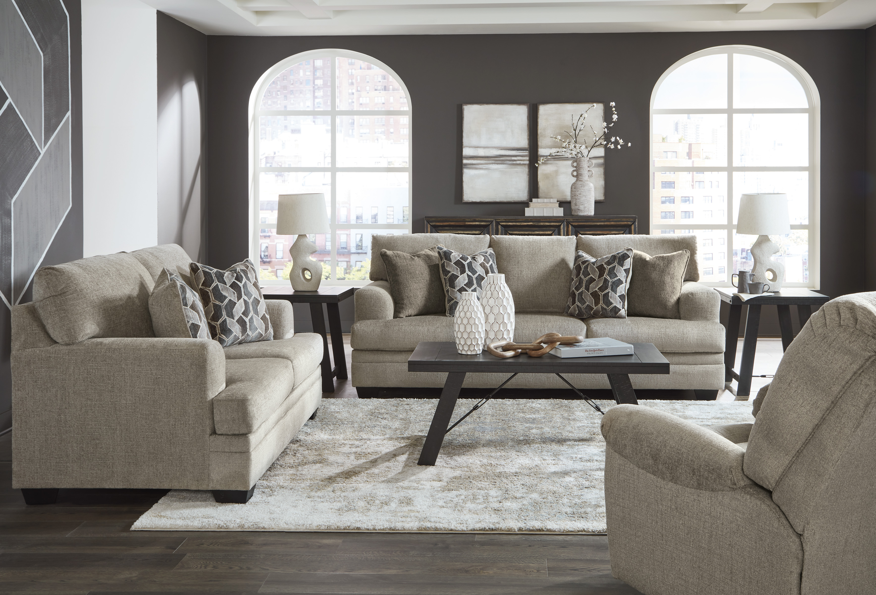 Sofa and loveseat set at Superior Rent To Own.